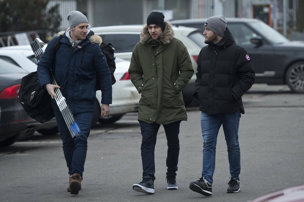 Na srazu nechybělo ani trio Ondřej Vitásek, Jan Rutta a Pavel Francouz