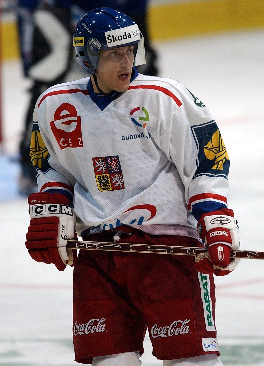 Viktor Ujčík v reprezentačním dresu v roce 2002