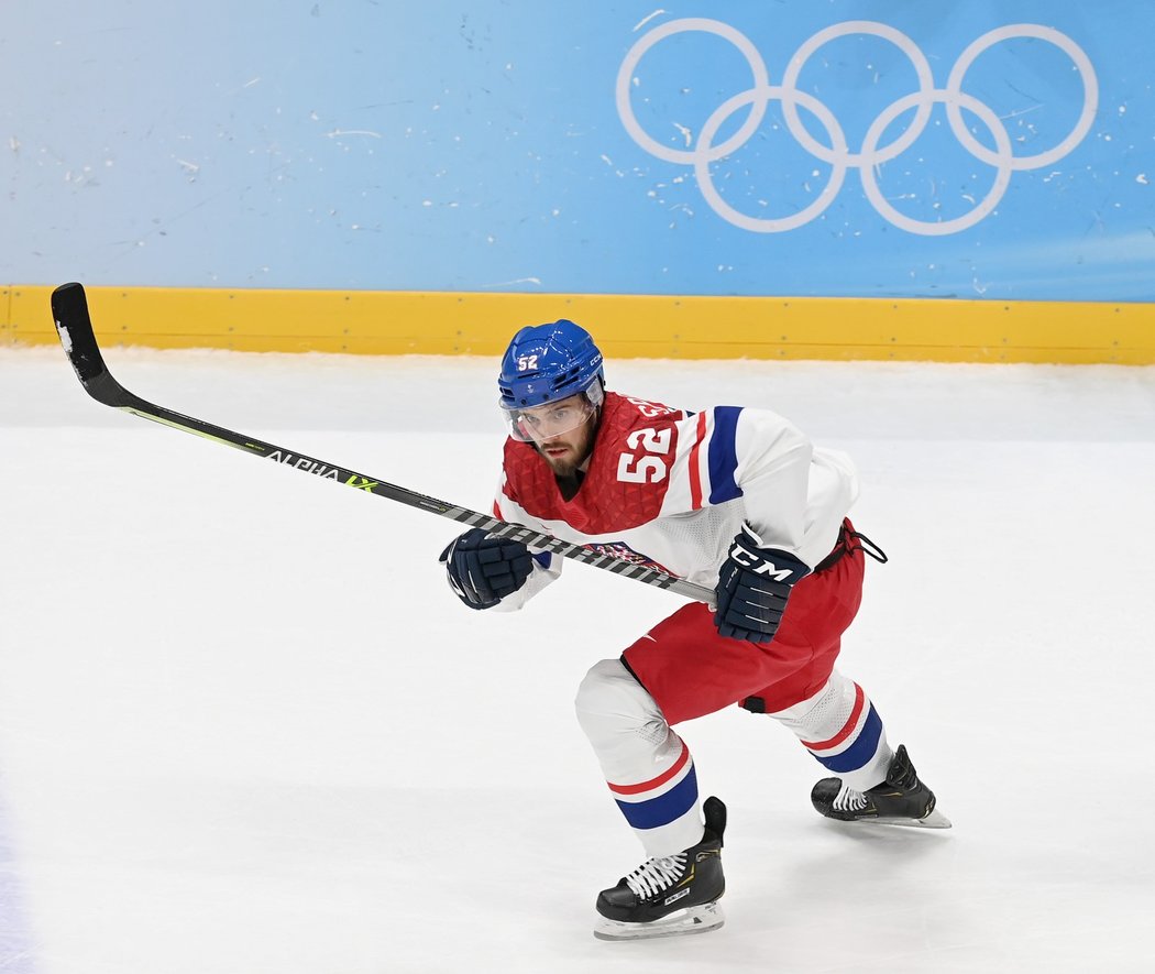 Útočník Michael Špaček skóroval během olympijské premiéry