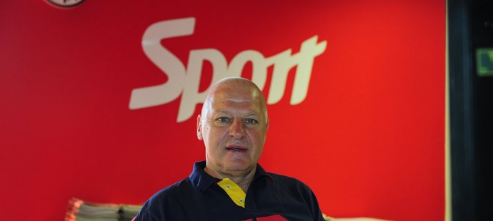 Bývalý hokejista a trenér Pavel Richter v redakci deníku Sport a portálu iSport.cz