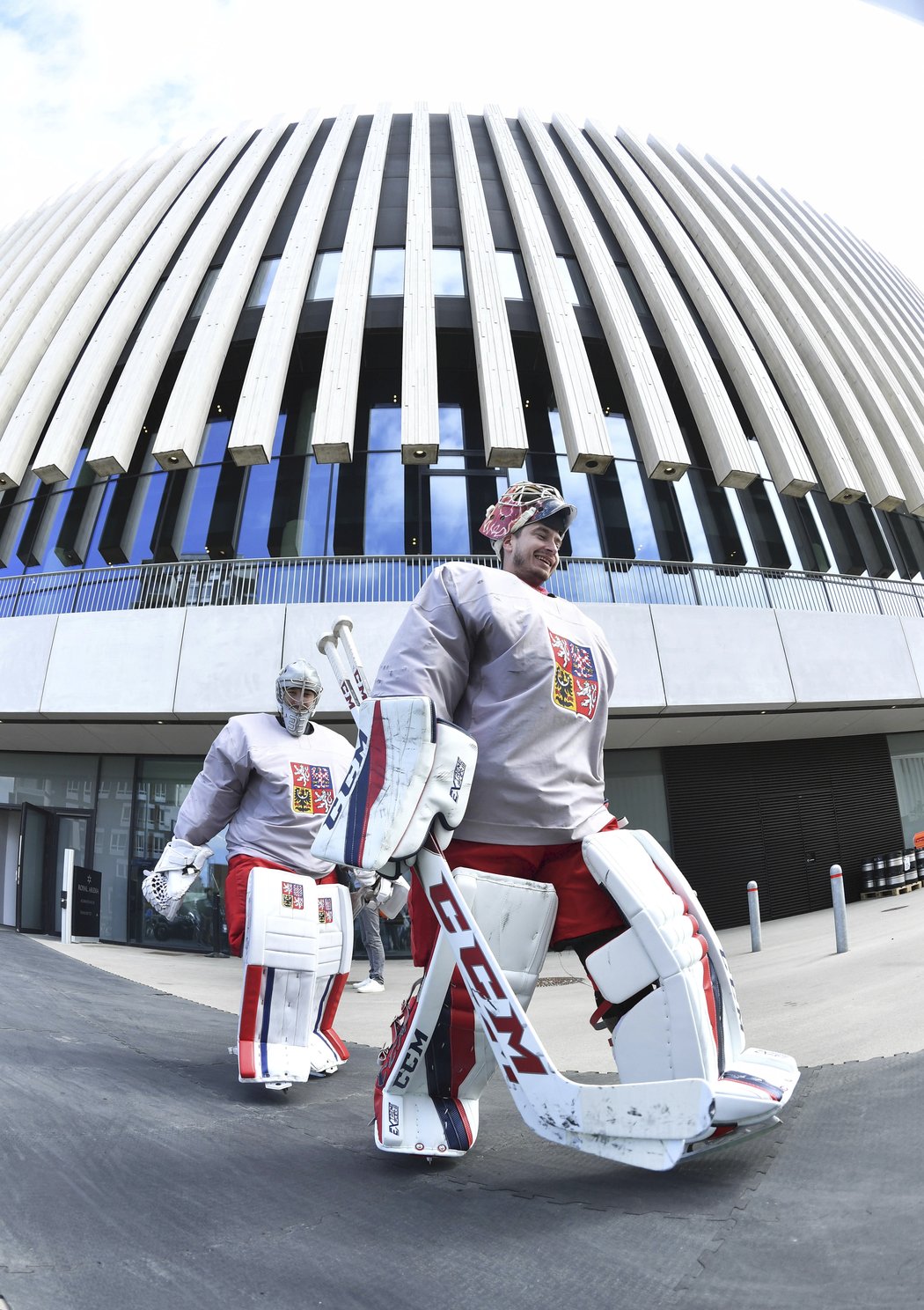 David Rittich a Pavel Francouz mašírují na trénink