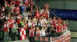 Fanoušci Slavie přijeli svůj tým podpořit.