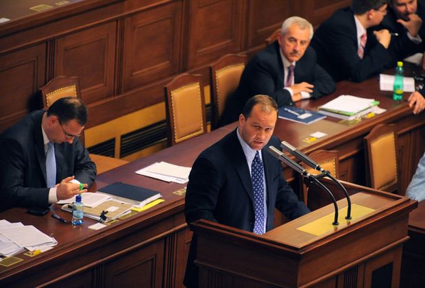 Šlégrův první projev ve sněmovně Šlégrův první projev ve sněmovně