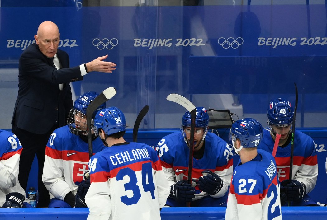 Kouč Craig Ramsay na slovenské střídačce