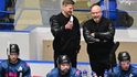 Ladislav Šmíd a Patrik Augusta na lavičce Sparty
