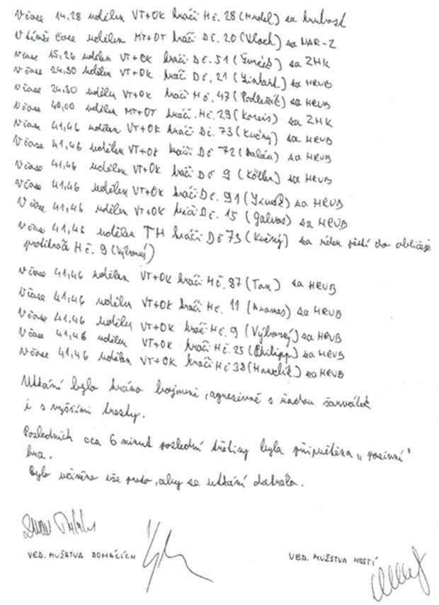 Zápis ze zápasu hanby, hokejového utkání Zlín - Sparta. Takhle to vypadá, když se tresty nevejdou do připraveného formuláře Zápis ze zápasu hanby, hokejového utkání Zlín - Sparta. Takhle to vypadá, když se tresty nevejdou do připraveného formuláře