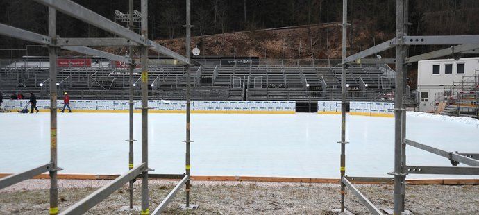 Areál ve Špindlerově Mlýně, kde proběhne české hokejové Winter Classic s bohatým programem