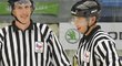 Český čárový rozhodčí Libor Suchánek (úplně vpravo) dostane šanci v NHL! Odpíská zápas NY Islanders proti Carolině