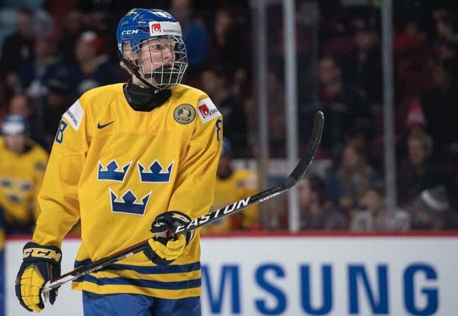 Obránce Buffala Sabres Rasmus Dahlin