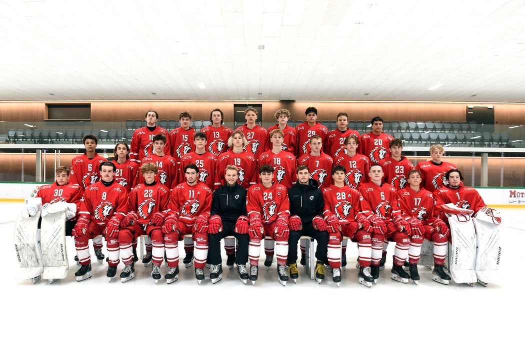 Tým Lausanne U17, který vede český trenér Dominik Hůla (vlevo dole)