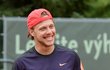 David Pastrňák si hvězdný tenisový zápas užil náramně
