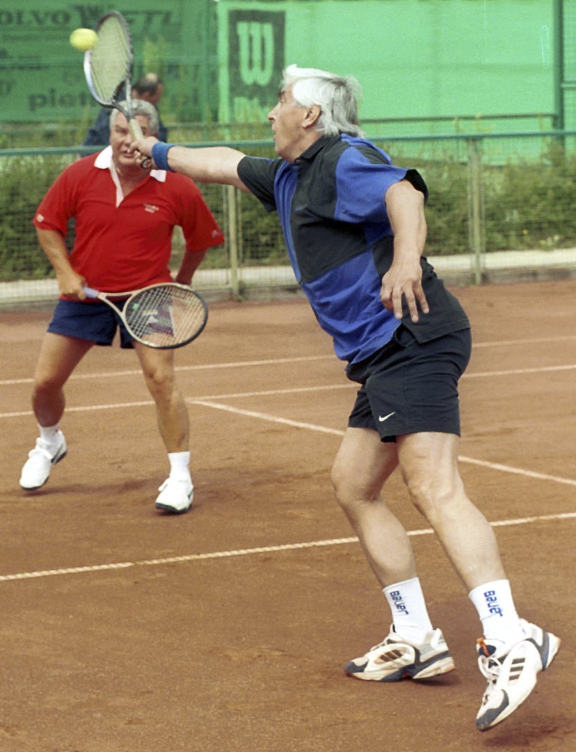 František Černík, bývalý spoluhráč a blízký spolupracovník Ivana Hlinky. Na tenise v červenci 2000