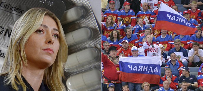 Využili ruští hokejisté stejnou látku jako tenistka Maria Šarapovová?
