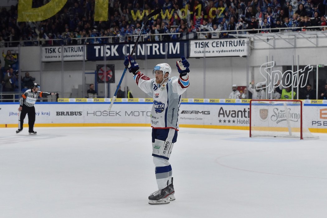 Jakub Lev v závěru utkání stvrdil výhru Komety gólem do prázdné branky