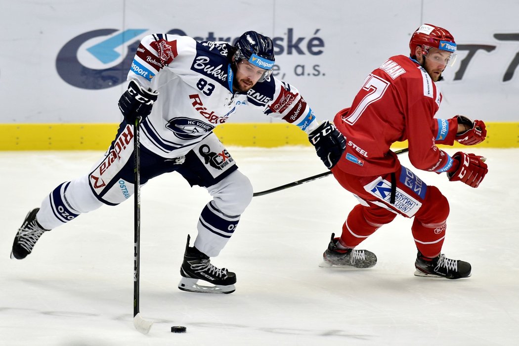 Vítkovický útočník Šimon Stránský se v předehrávce 33. kola postavil i proti svému bratrovi Matějovi z Třince