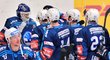 Plzeňští hokejisté se radují z jasné výhry 5:0 nad Třincem