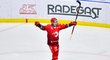 Marko Daňo z týmu Ocelářů slaví svůj druhý gól na ledě Liberce