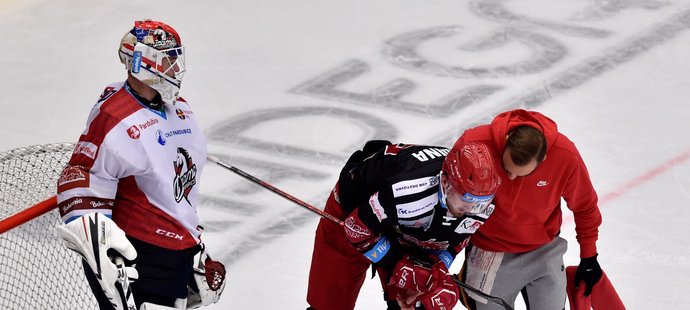 Filip Zadina byl proti Pardubicím hodně vidět, v utkání se i zranil