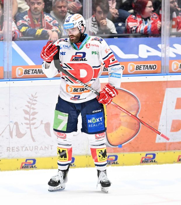 Pardubický útočník Martin Kaut Pardubický útočník Martin Kaut