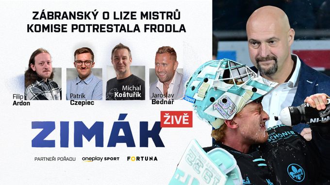 Zimák ŽIVĚ: Ostrá reakce Libora Zábranského, Sparta vrací peníze a Frodlův trest Zimák ŽIVĚ: Ostrá reakce Libora Zábranského, Sparta vrací peníze a Frodlův trest