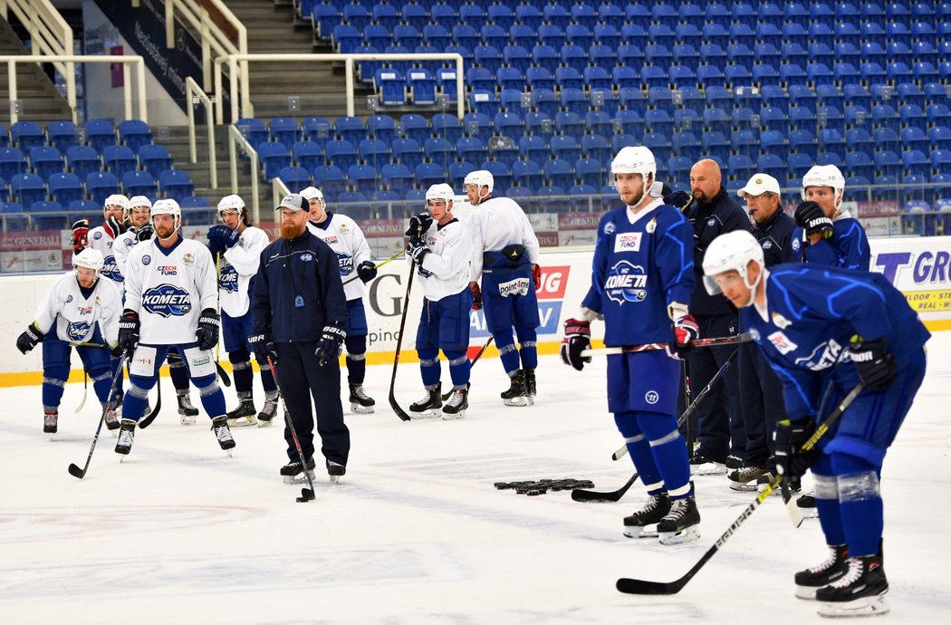 Kometa ve středu poprvé vyjela na led před novou sezonou (archivní foto)