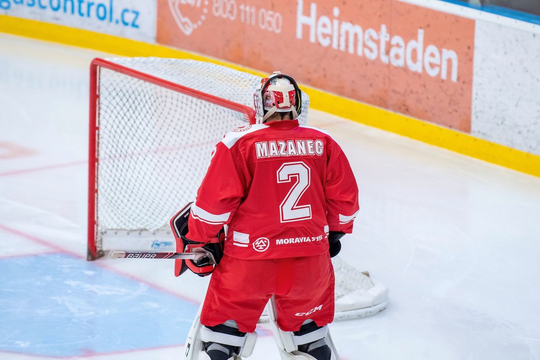 Marek Mazanec během přípravného zápasu s Havířovem