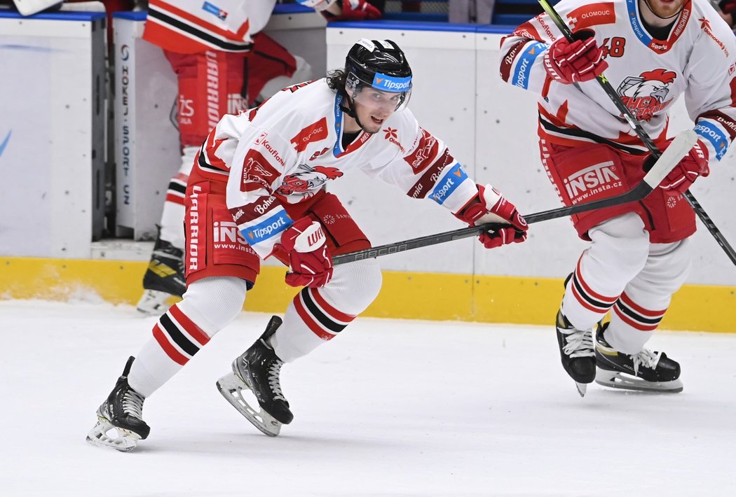 Úspěšný olomoucký střelec v utkání s Kladnem Karel Plášek