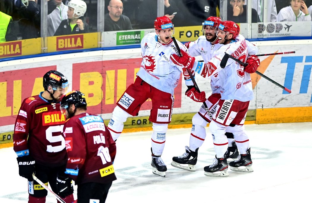 Andrej Nestrašil vstřelil důležitý gól na 2:1 pro Třinec