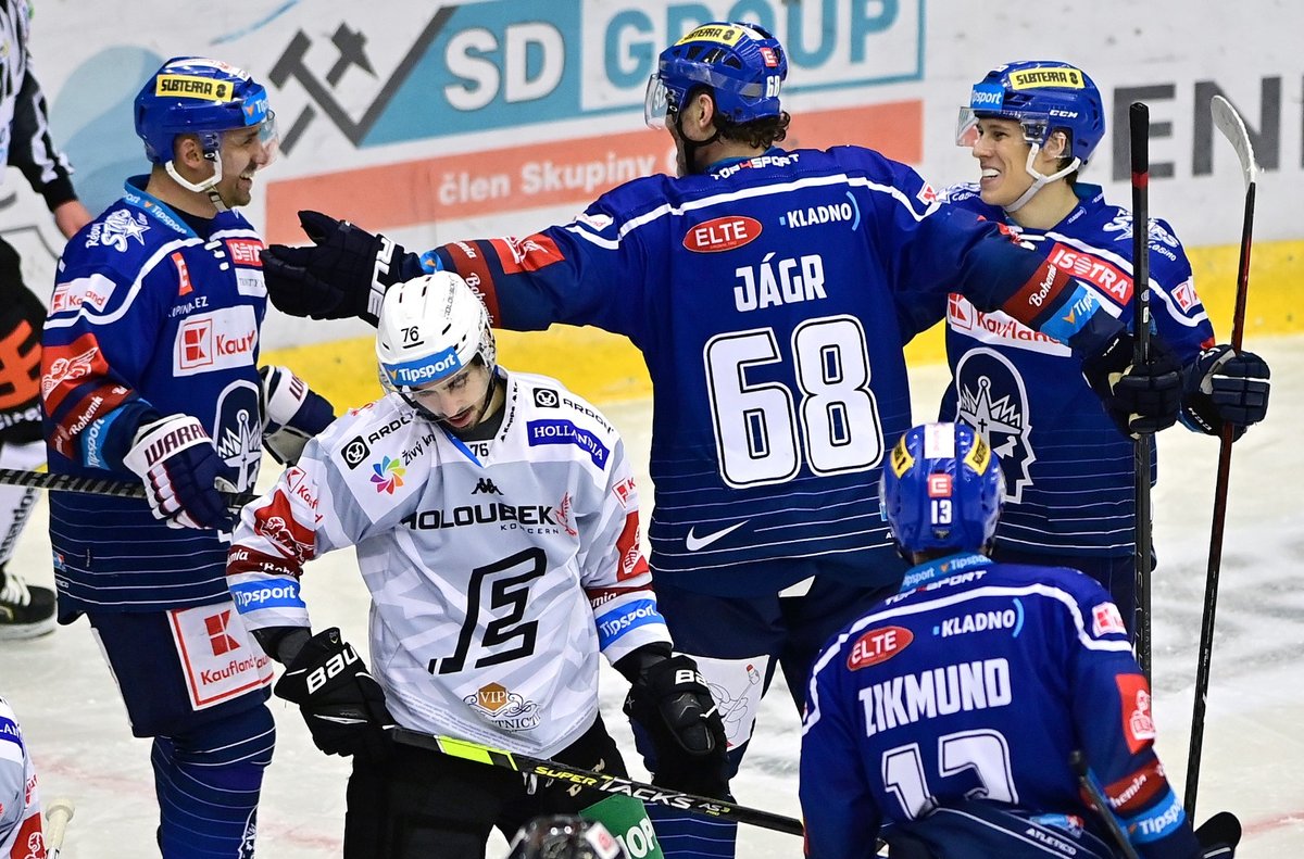 Tomáš Plekanec a Jaromír Jágr rozhodli o výhře Kladna nad Karlovými Vary