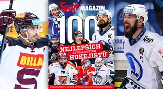 TOP 100: žebříček nej extraligových hokejistů ve Sport Magazínu už dnes!