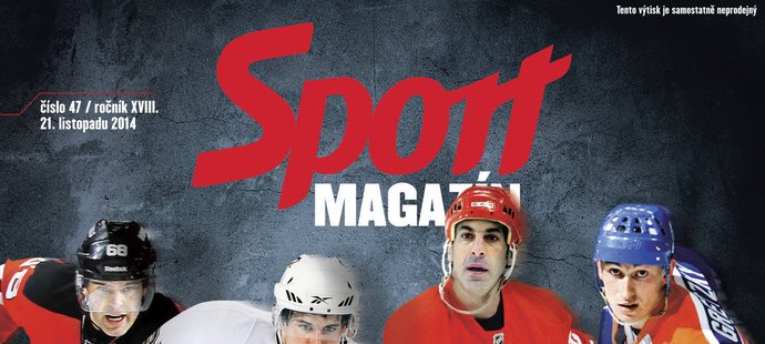 Titulní strana pátečního Sport Magazínu