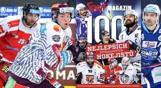 TOP 100 hráčů extraligy: naděje Sparty, oživení veteráni či rychlík