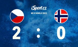 SESTŘIH: Česko - Norsko 2:0. Vejmelka s nulou, Voženílek po faulu nedohrál
