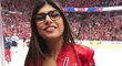 Pornoherečka Mia Khalifa je vášnivou fanynkou týmu Washington Capitals