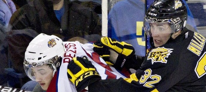 Nikdo neví, proč Kristians Pelss skočil v noci do řeky... Na snímku v dresu Edmontonu Oil Kings v zámořské WHL