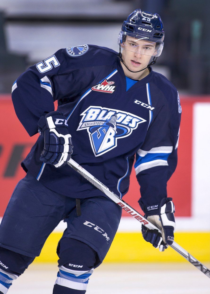 Libor Hájek ještě v barvách Saskatoon Blades