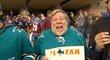 Steve Wozniak, slavný programátor a spoluzakladatel Applu, fandí hokejovým San Jose Sharks