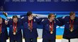 Hokejisté Finska se zlatými olympijskými medailemi