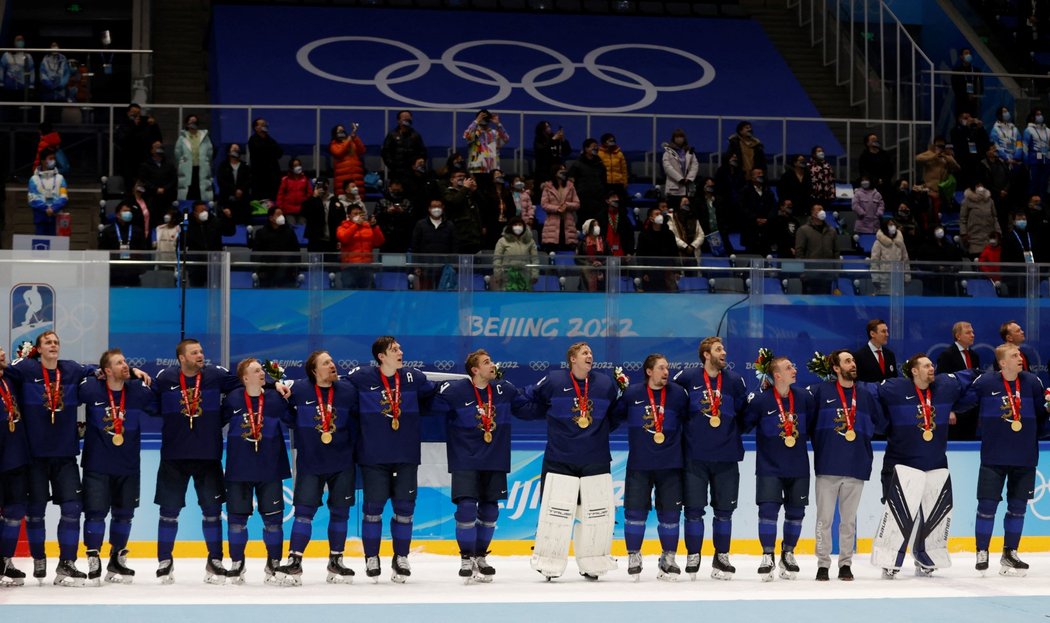 Hokejisté Finska vybojovali na ZOH v Pekingu zlato