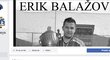 Facebooková stránka hokejbalového klubu oznámila smrt Erika Balažoviče.