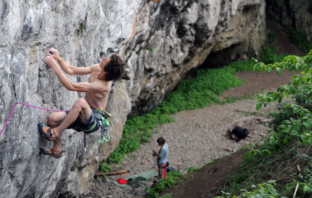 Český horolezec Adam Ondra