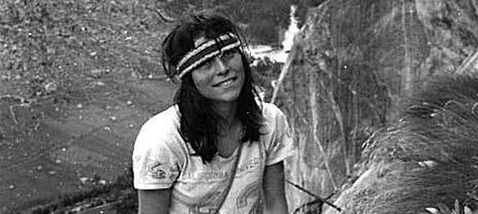 Zuzana Hofmanová v roce 1980 na Val di Mello
