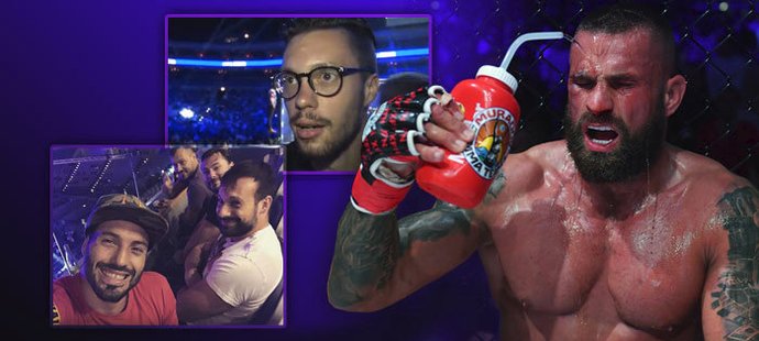 Možnost sledovat hvězdné souboje v MMA přilákala řadu známých tváří nejen ze sportovního světa