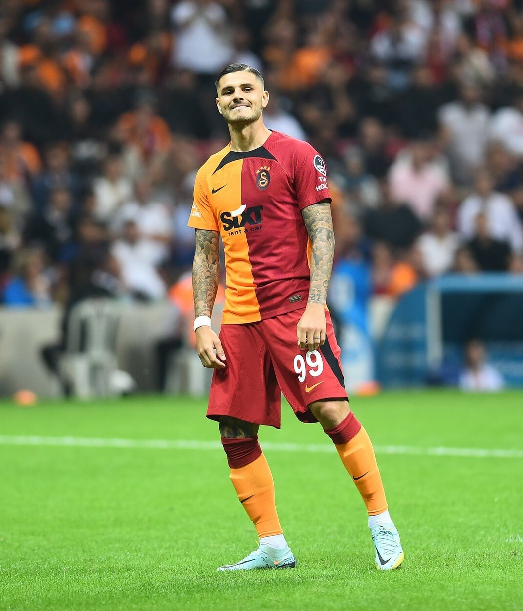 Útočník ve službách Galatasaraye Istanbul Mauro Icardi