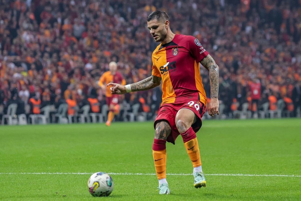 Útočník ve službách Galatasaraye Istanbul Mauro Icardi