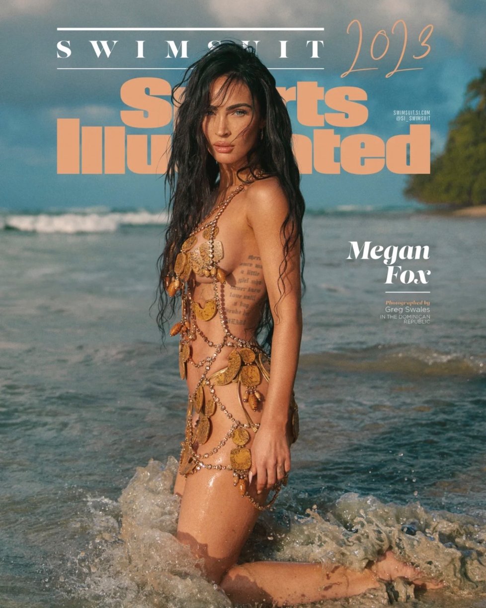 Megan Fox na obalu casopisu Sport Illustrated.