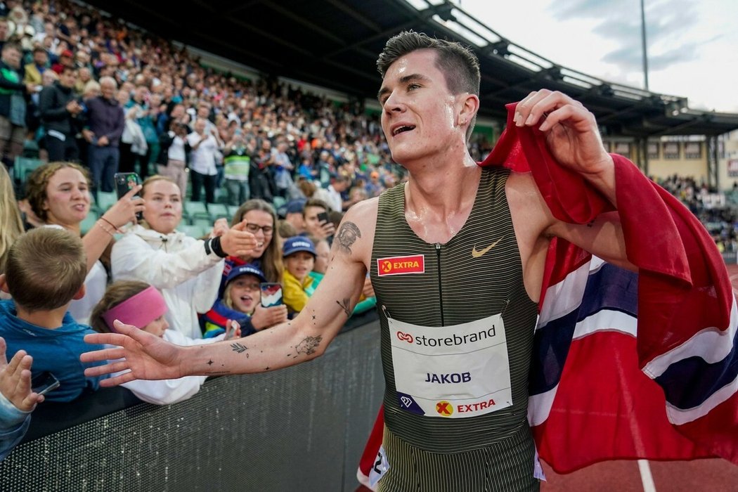 Nor Jakob Ingebrigtsen překonal na Diamantové lize v Oslu evropský rekord v běhu na 1500 m (archivní foto)