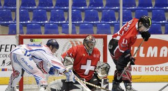 Inline hokejisté ve čtvrtfinále MS udolali Švýcary v prodloužení