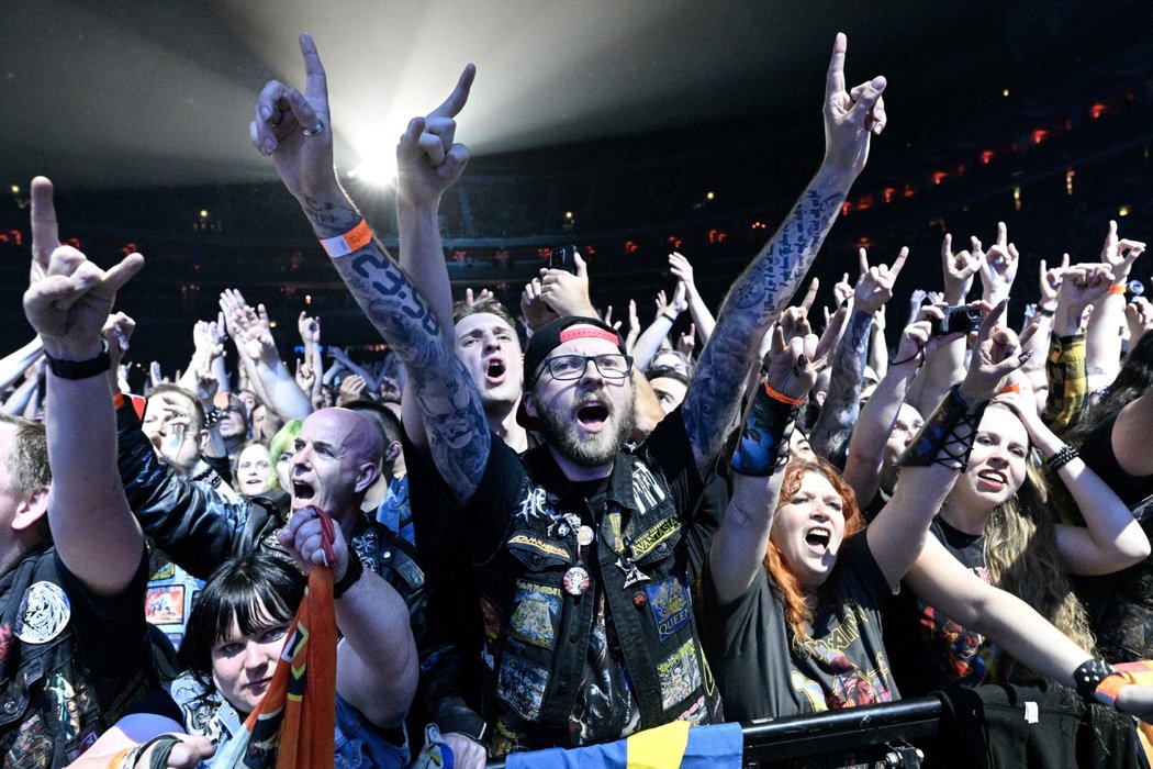 Koncert britské heavymetalové kapely Iron Maiden v rámci The Future Past Tour 2023