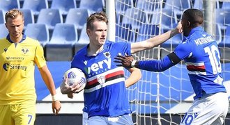 Jankto dal pátý gól v sezoně, Sampdoria porazila Veronu s Barákem